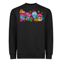 Black cowgirl coffee cups Heavyweight Sweatshirt - texasbilliewilder