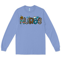 Colony Blue nurse Long Sleeve Tee - CowhideDigitalArt