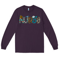 Plum nurse Long Sleeve Tee - CowhideDigitalArt