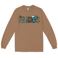 Toasted Coconut nurse Long Sleeve Tee - CowhideDigitalArt