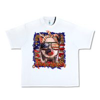 White amerıcan pig Urban Heavy Tee - BarkalooDesign