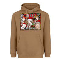 Toasted Coconut merry christmas goats Heavyweight Hoodie - Jasminsmagicworld