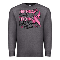 Charcoal Heather friends dont let friends fight cancer alone Premium Sweatshirt - MaliasSmallBusiness