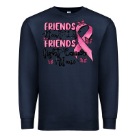 Navy friends dont let friends fight cancer alone Premium Sweatshirt - MaliasSmallBusiness