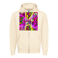 Sandshell halloween thunders seamless pattern Zipper Hoodie - BundleAndBundleShop