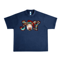 Navy christmas joy cow Urban Heavy Tee - RanaPortraitStore