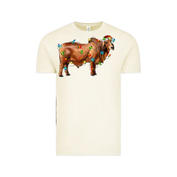Vintage Arctic brahman bull with christmas lights Vintage Tee - RanaPortraitStore