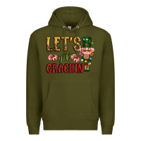 Army Green Let's get crackin Christmas Premium Hoodie - NancyCooperArtShop