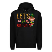 Black Let's get crackin Christmas Premium Hoodie - NancyCooperArtShop