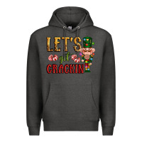 Charcoal Heather Let's get crackin Christmas Premium Hoodie - NancyCooperArtShop