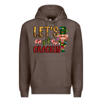 Coffee Let's get crackin Christmas Premium Hoodie - NancyCooperArtShop