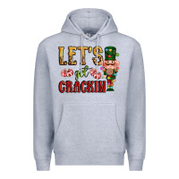 Heather Grey Let's get crackin Christmas Premium Hoodie - NancyCooperArtShop