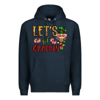 Navy Let's get crackin Christmas Premium Hoodie - NancyCooperArtShop