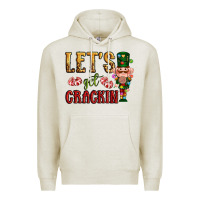 Oatmeal Heather Let's get crackin Christmas Premium Hoodie - NancyCooperArtShop