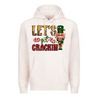 Pale Pink Let's get crackin Christmas Premium Hoodie - NancyCooperArtShop