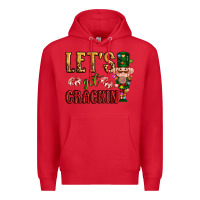 Red Let's get crackin Christmas Premium Hoodie - NancyCooperArtShop