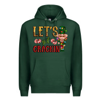 Sports Green Let's get crackin Christmas Premium Hoodie - NancyCooperArtShop