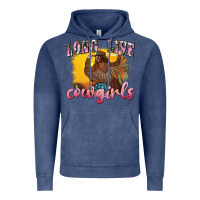 Vintage Denim western long live cowgirls Vintage Hoodie - texasbilliewilder