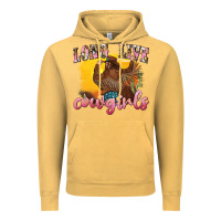 Vintage Mustard western long live cowgirls Vintage Hoodie - texasbilliewilder