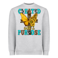 Heather Grey created with a purpose Heavyweight Sweatshirt - texasbilliewilder