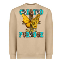 Mushroom created with a purpose Heavyweight Sweatshirt - texasbilliewilder
