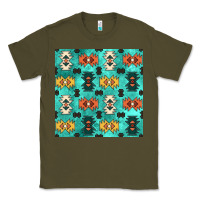 Army Green native american aztec seamless pattern 3 Classic Tee - BundleAndBundleShop