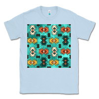 Dusty Blue native american aztec seamless pattern 3 Classic Tee - BundleAndBundleShop
