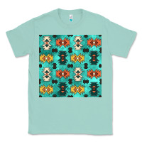 Seafoam native american aztec seamless pattern 3 Classic Tee - BundleAndBundleShop