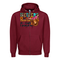 Burgundy heifers be trippin ok maybe i pushed her long hair Zipper Hoodie - Jasminsmagicworld