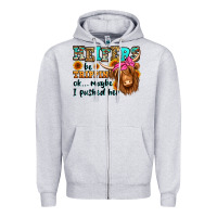 Heather Grey heifers be trippin ok maybe i pushed her long hair Zipper Hoodie - Jasminsmagicworld