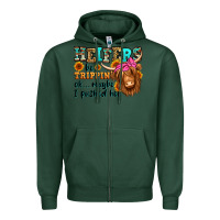 Sports Green heifers be trippin ok maybe i pushed her long hair Zipper Hoodie - Jasminsmagicworld