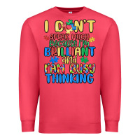 Cardinal dont speak much because im brilliant Premium Sweatshirt - MaliasSmallBusiness