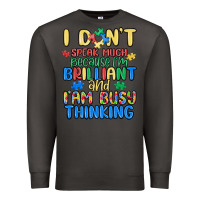 Smoke dont speak much because im brilliant Premium Sweatshirt - MaliasSmallBusiness
