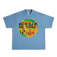 Pebble Blue Mama Cita Urban Heavy Tee - texasbilliewilder