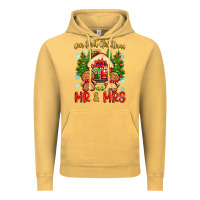 Vintage Mustard our first christmas as mr and mrs Vintage Hoodie - Zillion Design Studio