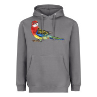 Storm Rosella Bird Heavyweight Hoodie - LillyAllenDesigns