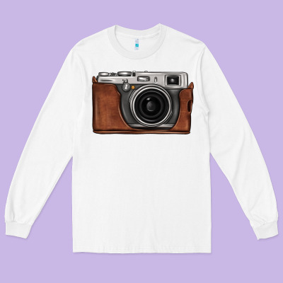 Vintage Camera Long Sleeve Tee Designed By Fadigitalartstudio