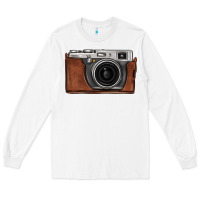 White vintage camera Long Sleeve Tee - FaDigitalArtStudio