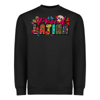 Black proud latina Heavyweight Sweatshirt - Zillion Design Studio