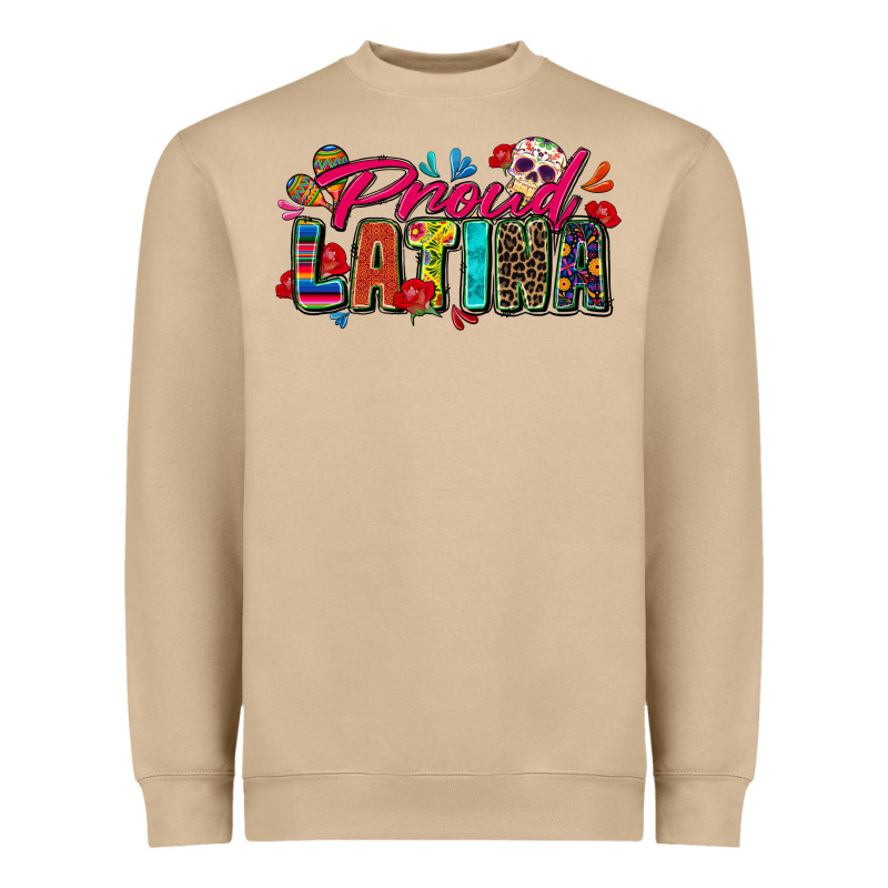 Proud Latina Heavyweight Sweatshirt by Zillion Design Studio | Teevron