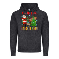 Vintage Black north pole reindeer farm Vintage Hoodie - Zillion Design Studio