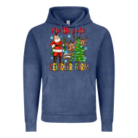 Vintage Denim north pole reindeer farm Vintage Hoodie - Zillion Design Studio