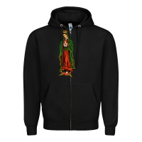 Black our lady of guadalupe Zipper Hoodie - JahusDesignShop