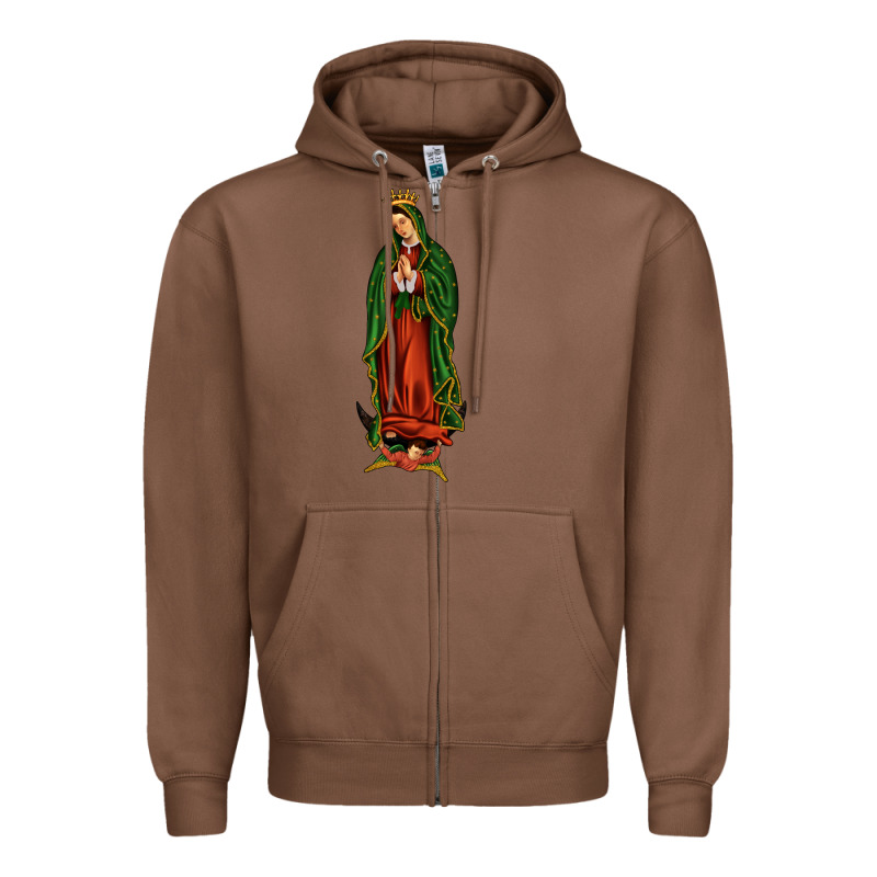 Our Lady Of Guadalupe Zipper Hoodie by JahusDesignShop | Teevron
