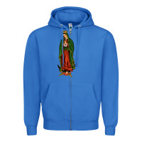 True Royal our lady of guadalupe Zipper Hoodie - JahusDesignShop