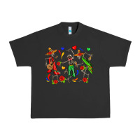 Pigment Black mexican skeletons Urban Heavy Tee - Zillion Design Studio