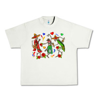 Pistachio mexican skeletons Urban Heavy Tee - Zillion Design Studio