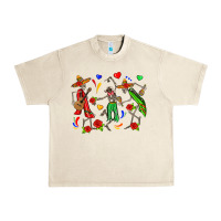 Sandshell mexican skeletons Urban Heavy Tee - Zillion Design Studio