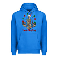 True Royal Merry Christmas skeleton Premium Hoodie - NancyCooperArtShop