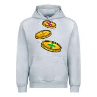 Heather Grey louisiana coins Urban Hoodie - BarkalooDesign